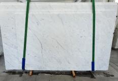 Lieferung polierte Unmaßplatten 3 cm aus Natur Marmor BIANCO CARRARA C 1441. Detail Bild Fotos 
