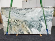 Lieferung polierte Unmaßplatten 2 cm aus Natur Marmor BRECCIA CAPRAIA TORQUOISE 1632. Detail Bild Fotos 