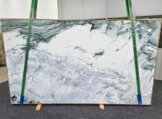 Lieferung polierte Unmaßplatten 0.8 cm aus Natur Marmor BRECCIA CAPRAIA TORQUOISE 1637. Detail Bild Fotos 