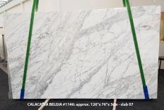 Lieferung polierte Unmaßplatten 3 cm aus Natur Marmor CALACATTA BELGIA 1146. Detail Bild Fotos 
