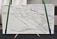 Lieferung polierte Unmaßplatten 2 cm aus Natur Marmor CALACATTA BORGHINI GL 1095. Detail Bild Fotos 