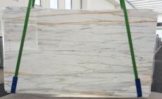 Lieferung polierte Unmaßplatten 2 cm aus Natur Marmor CALACATTA CREMO V 1120. Detail Bild Fotos 