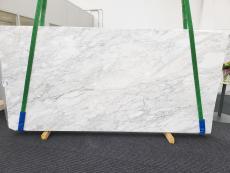 Lieferung polierte Unmaßplatten 0.8 cm aus Natur Marmor CALACATTA CREMO 1648. Detail Bild Fotos 