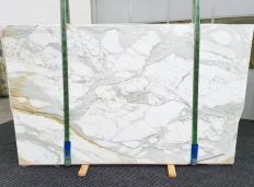 Lieferung polierte Unmaßplatten 0.8 cm aus Natur Marmor CALACATTA EXTRA 1580. Detail Bild Fotos 
