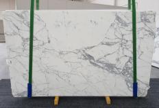 Lieferung geschliffene Unmaßplatten 0.8 cm aus Natur Marmor CALACATTA EXTRA 1255. Detail Bild Fotos 