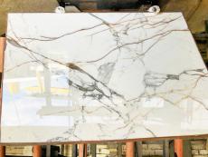 Lieferung polierte Unmaßplatten 2 cm aus Natur Marmor CALACATTA MACCHIAVECCHIA 3193. Detail Bild Fotos 