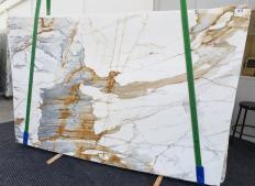 Lieferung polierte Unmaßplatten 0.8 cm aus Natur Marmor CALACATTA MACCHIAVECCHIA 1428. Detail Bild Fotos 