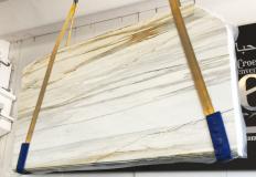 Lieferung polierte Unmaßplatten 2 cm aus Natur Marmor CALACATTA MAJESTIC S0114A. Detail Bild Fotos 
