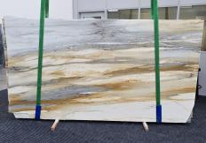 Lieferung polierte Unmaßplatten 2 cm aus Natur Marmor CALACATTA MAJESTIC 1343. Detail Bild Fotos 