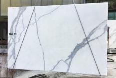Lieferung polierte Unmaßplatten 2 cm aus Natur Marmor CALACATTA ORO EXTRA GL D190223. Detail Bild Fotos 