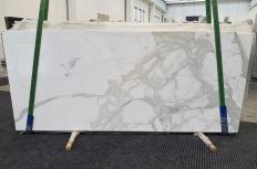 Lieferung polierte Unmaßplatten 2 cm aus Natur Marmor CALACATTA ORO 1244. Detail Bild Fotos 
