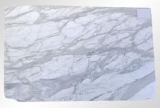 Lieferung geschliffene Unmaßplatten 2 cm aus Natur Marmor CALACATTA ORO M2020088. Detail Bild Fotos 