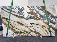 Lieferung polierte Unmaßplatten 2 cm aus Natur Marmor CALACATTA PICASSO 1709. Detail Bild Fotos 