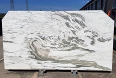Lieferung polierte Unmaßplatten 2 cm aus Natur Marmor CALACATTA VAGLI U0434. Detail Bild Fotos 