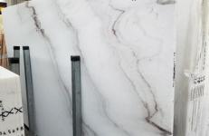 Lieferung polierte Unmaßplatten 2 cm aus Natur Marmor CALACATTA VENDOME 1402M. Detail Bild Fotos 