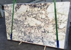 Lieferung polierte Unmaßplatten 0.8 cm aus Natur Marmor CALACATTA VIOLA 1291. Detail Bild Fotos 