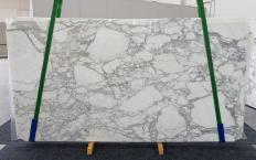 Lieferung polierte Unmaßplatten 0.8 cm aus Natur Marmor CALACATTA 1230. Detail Bild Fotos 