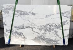 Lieferung polierte Unmaßplatten 0.8 cm aus Natur Marmor CALACATTA 1301. Detail Bild Fotos 
