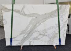Lieferung polierte Unmaßplatten 0.8 cm aus Natur Marmor CALACATTA 1310. Detail Bild Fotos 