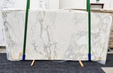 Lieferung geschliffene Unmaßplatten 0.8 cm aus Natur Marmor CALACATTA 14271. Detail Bild Fotos 