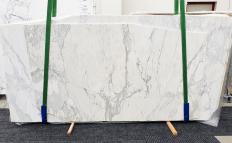Lieferung geschliffene Unmaßplatten 0.8 cm aus Natur Marmor CALACATTA 14271. Detail Bild Fotos 