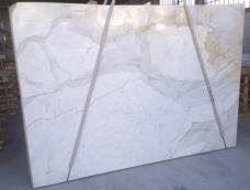 Lieferung polierte Unmaßplatten 2 cm aus Natur Marmor CALACATTA 656. Detail Bild Fotos 
