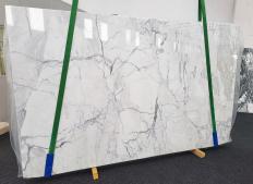 Lieferung polierte Unmaßplatten 2 cm aus Natur Marmor CALACATTA 1508. Detail Bild Fotos 