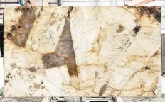 Lieferung polierte Unmaßplatten 2 cm aus Natur Granit GIALLO ALBA 3066A. Detail Bild Fotos 