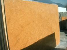 Lieferung polierte Unmaßplatten 2 cm aus Natur Marmor INCA GOLD EM_0391. Detail Bild Fotos 