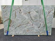 Lieferung polierte Unmaßplatten 2 cm aus Natur Quarzit ISOLA BLUE 1547. Detail Bild Fotos 