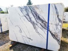Lieferung polierte Unmaßplatten 0.8 cm aus Natur Marmor LILAC AL0296. Detail Bild Fotos 