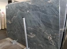 Lieferung gebürstete Unmaßplatten 2 cm aus Natur Granit MALAKITE Z0026. Detail Bild Fotos 