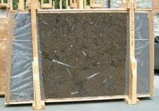 Lieferung polierte Unmaßplatten 2 cm aus Natur Marmor MARRON FOSSIL E-13771. Detail Bild Fotos 