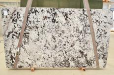 Lieferung polierte Unmaßplatten 3 cm aus Natur Granit WHITE PERSIAN 2554. Detail Bild Fotos 