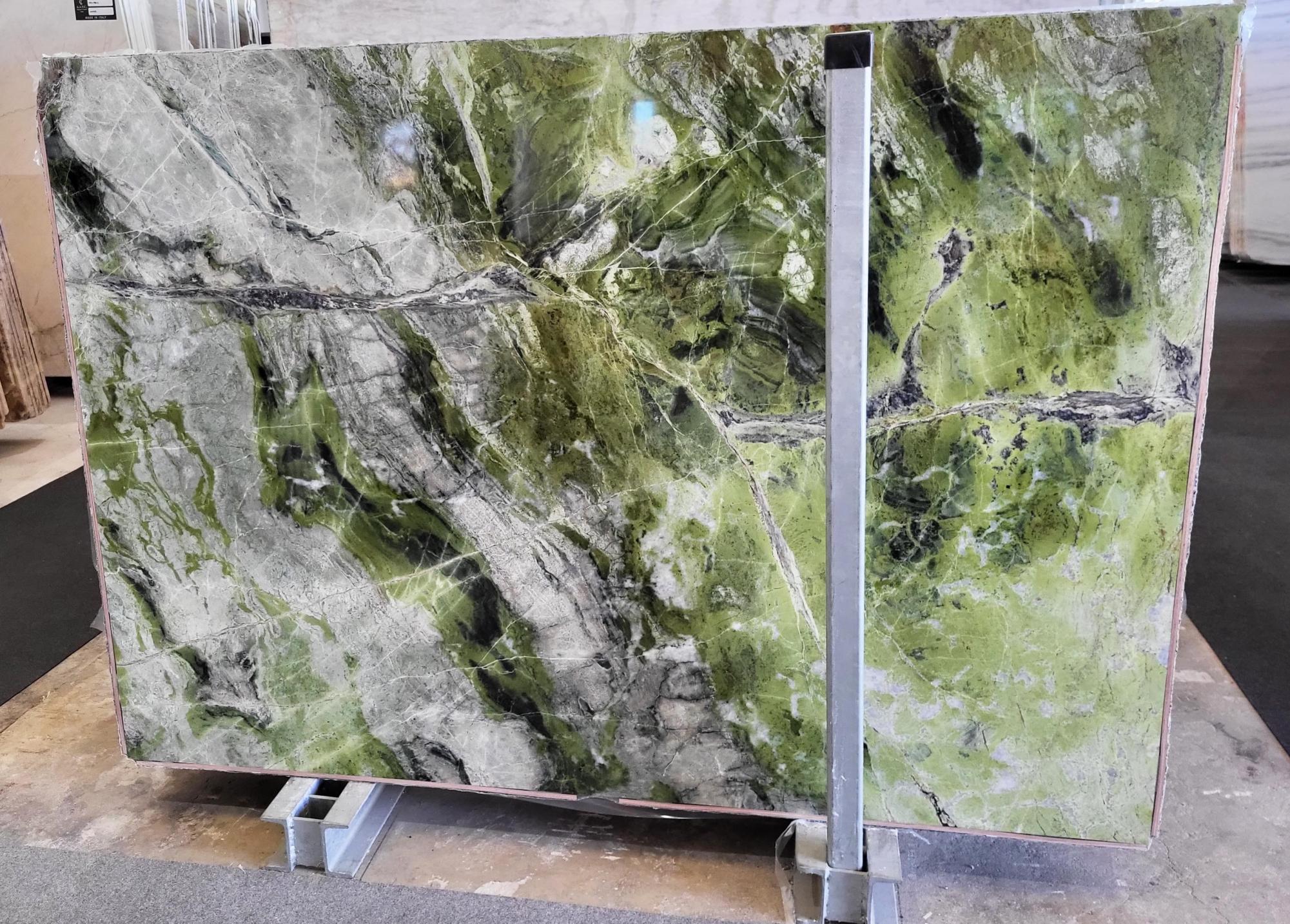 VERDE TIFONE polierte Unmaßplatten C022 aus Natur Marmor , Slab #33: Lieferung Veneto, Italien 