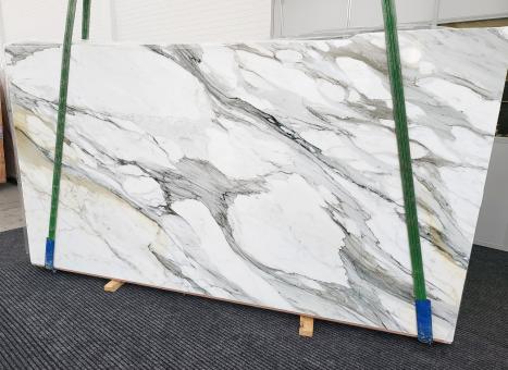 CALACATTA BORGHINIpolierte Unmaßplatt Italienischer Marmor Slab #17,  323 x 174 x 2 cm  (nicht Verfübare Veneto, Italien) Natur Stein 