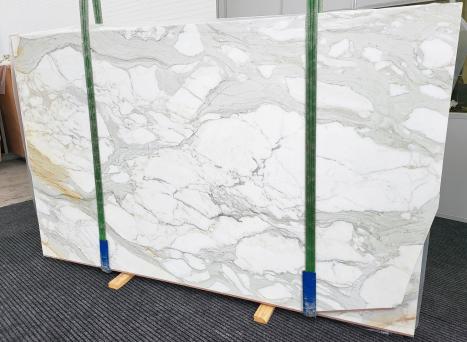 CALACATTA EXTRApolierte Unmaßplatt Italienischer Marmor Slab #16,  290 x 180 x 2 cm  (verfügbar Veneto, Italien) Natur Stein 