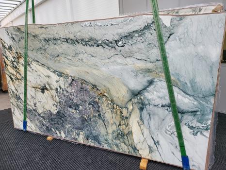 BRECCIA CAPRAIA TORQUOISEpolierte Unmaßplatt Italienischer Marmor Slab #56,  340 x 180 x 2 cm  (verfügbar Veneto, Italien) Natur Stein 